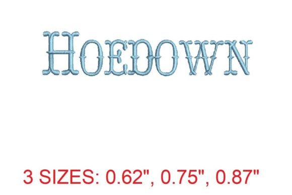 Hoedown Embroidery Font Review