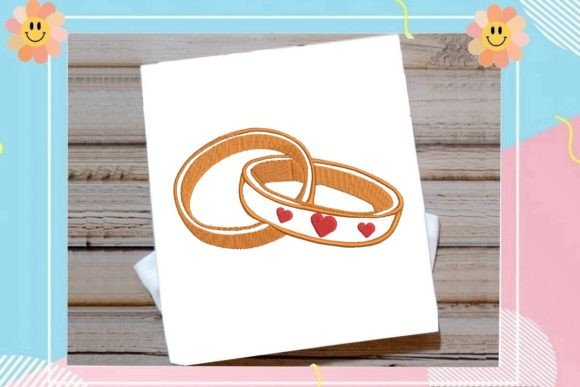 Review: Crossed Wedding Rings Embroidery